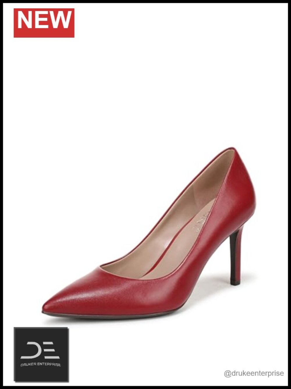 Naturalizer Anna Pointed Toe Heel Pump Leather Stiletto Heel Comfort Women's